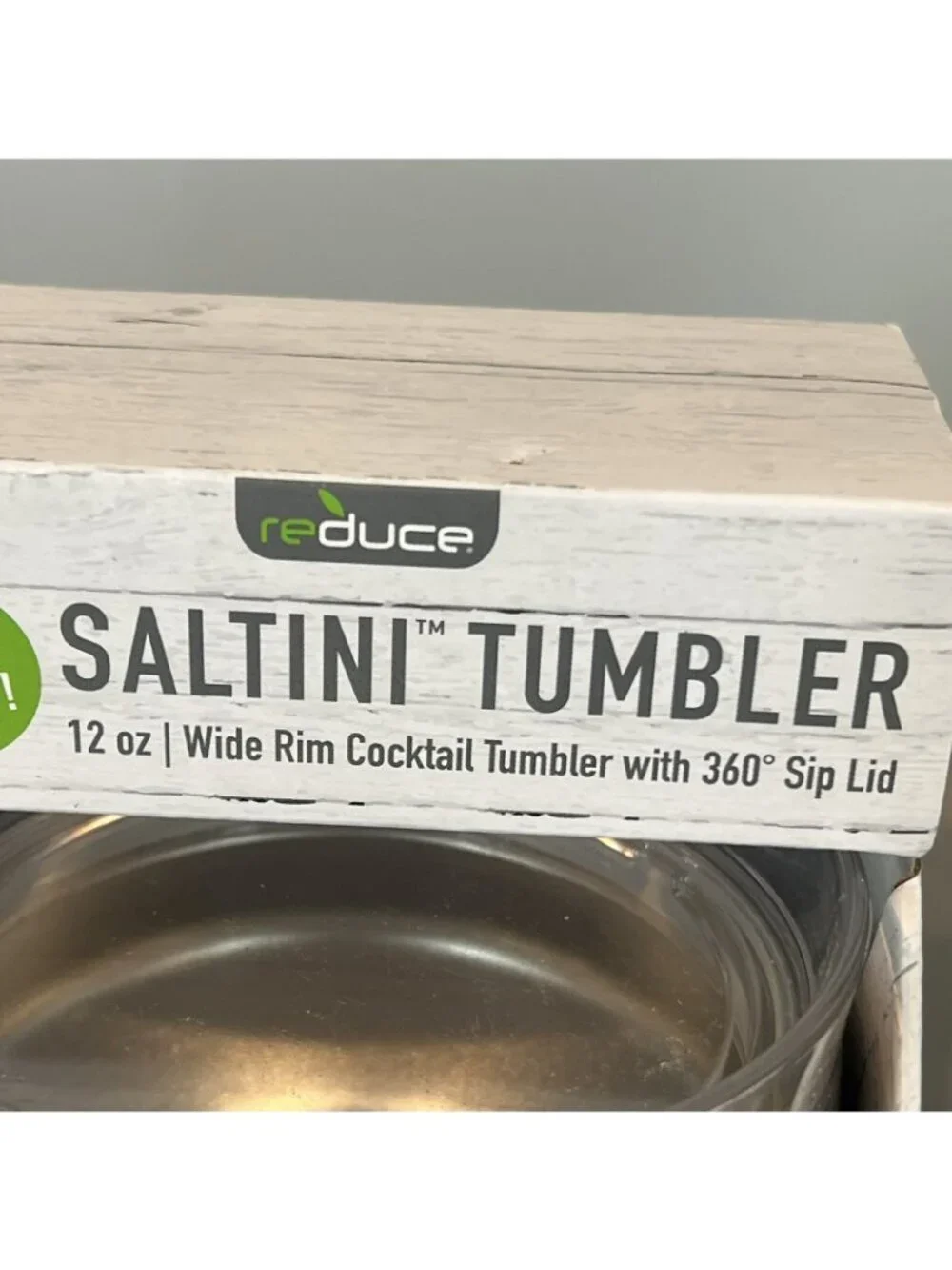 Saltini Tumbler Outdoor Margarita 12‎ oz Cocktail Salt & Sip Saltable Lid NEW